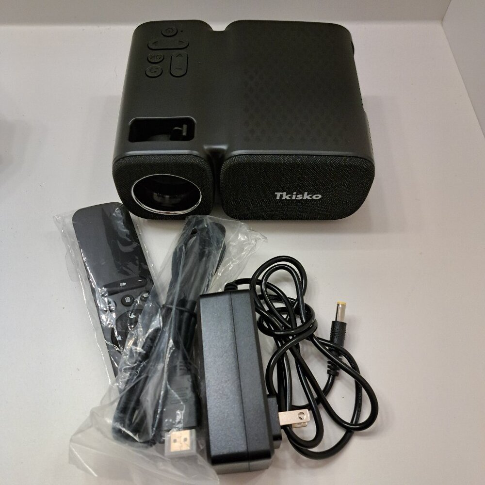 Tkisko 5G WiFi 1080P Supported Video Projector, 12000 Portable Outdoor Projector